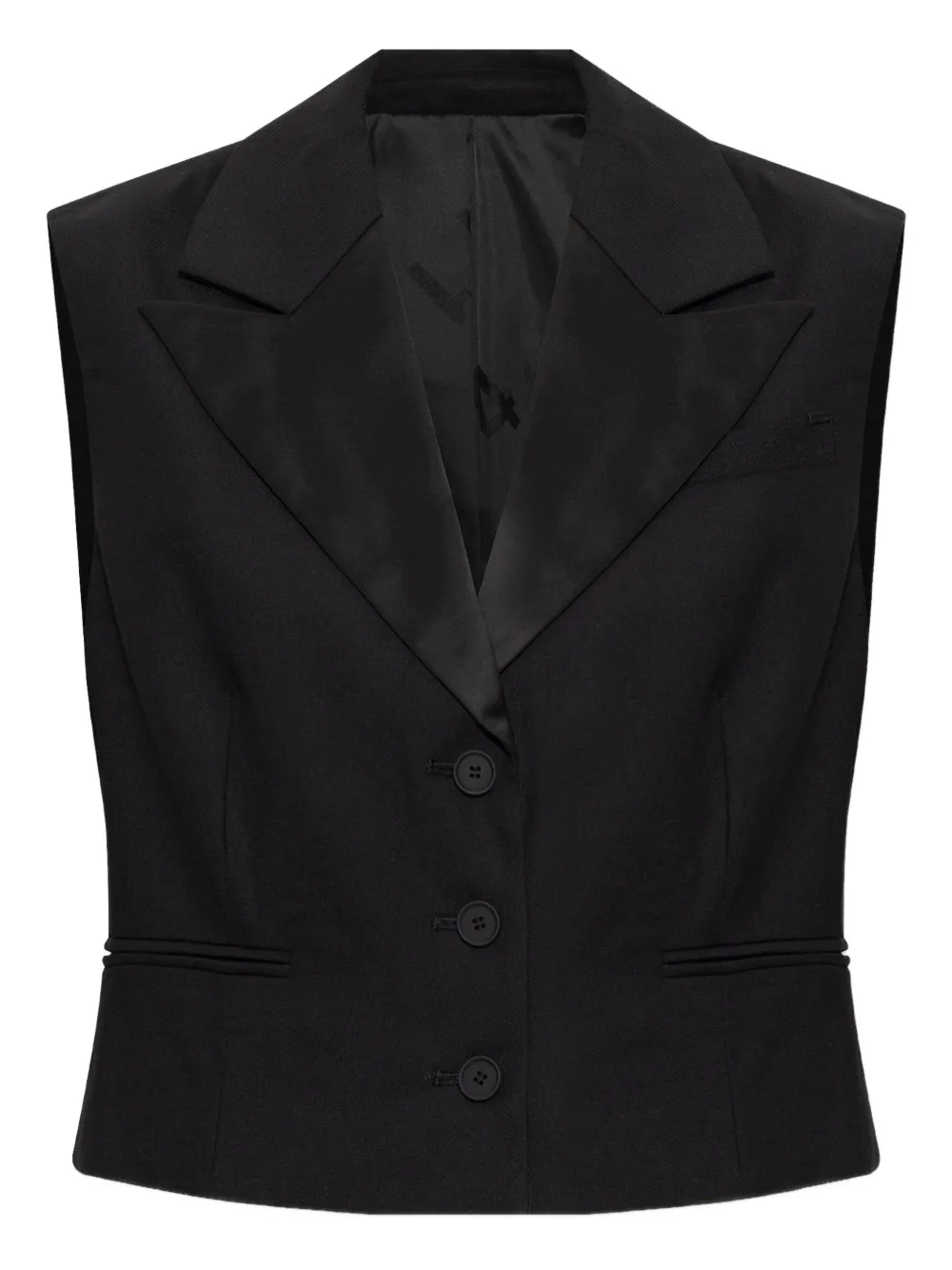 Жилет Noa на пуговицах Allsaints, черный
Жилет Noa на пуговицах Allsaints, черный
