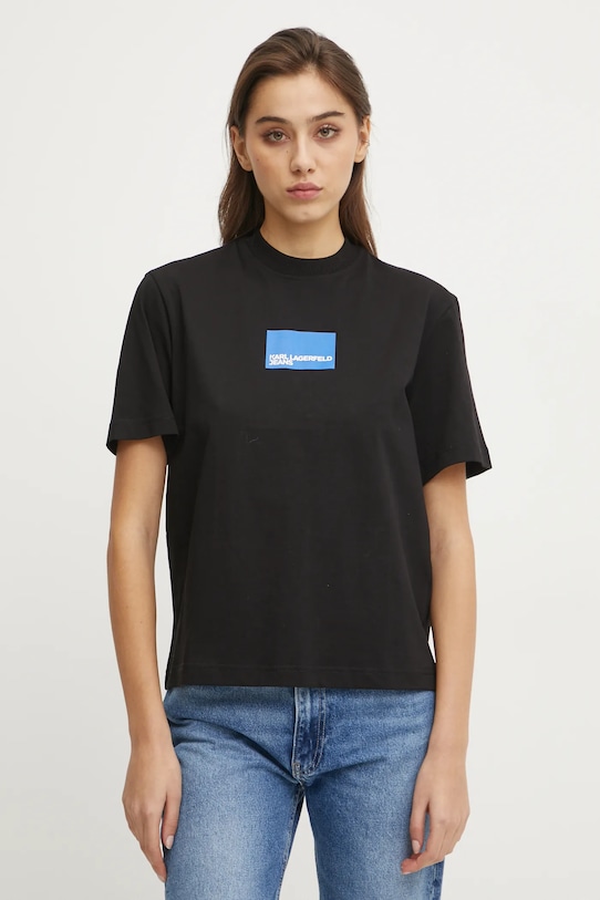 Хлопковая футболка Karl Lagerfeld Jeans, черный
Хлопковая футболка Karl Lagerfeld Jeans, черный