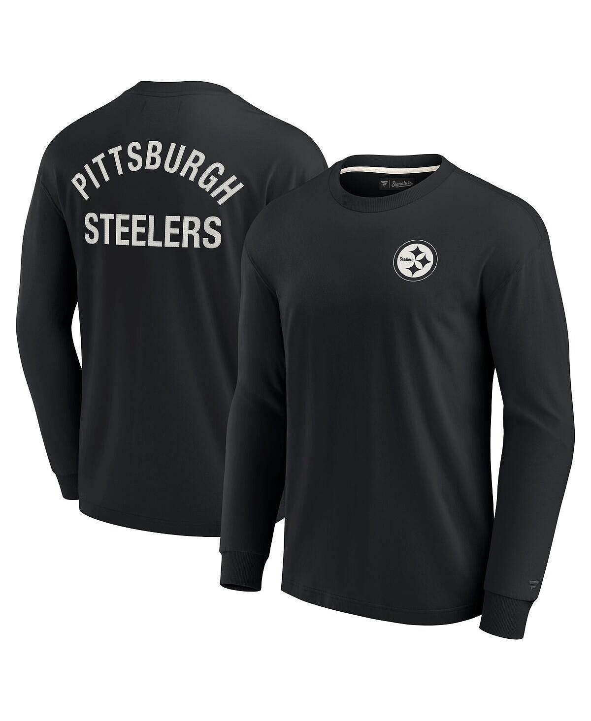 Мужская и женская черная супермягкая футболка с длинным рукавом Pittsburgh Steelers Fanatics Signature, Черный, Мужская и женская черная супермягкая футболка с длинным рукавом Pittsburgh Steelers Fanatics Signature
Мужская и женская черная супермягкая футболка с длинным рукавом Pittsburgh Steelers Fanatics Signature, Черный, Мужская и женская черная супермягкая футболка с длинным рукавом Pittsburgh Steelers Fanatics Signature