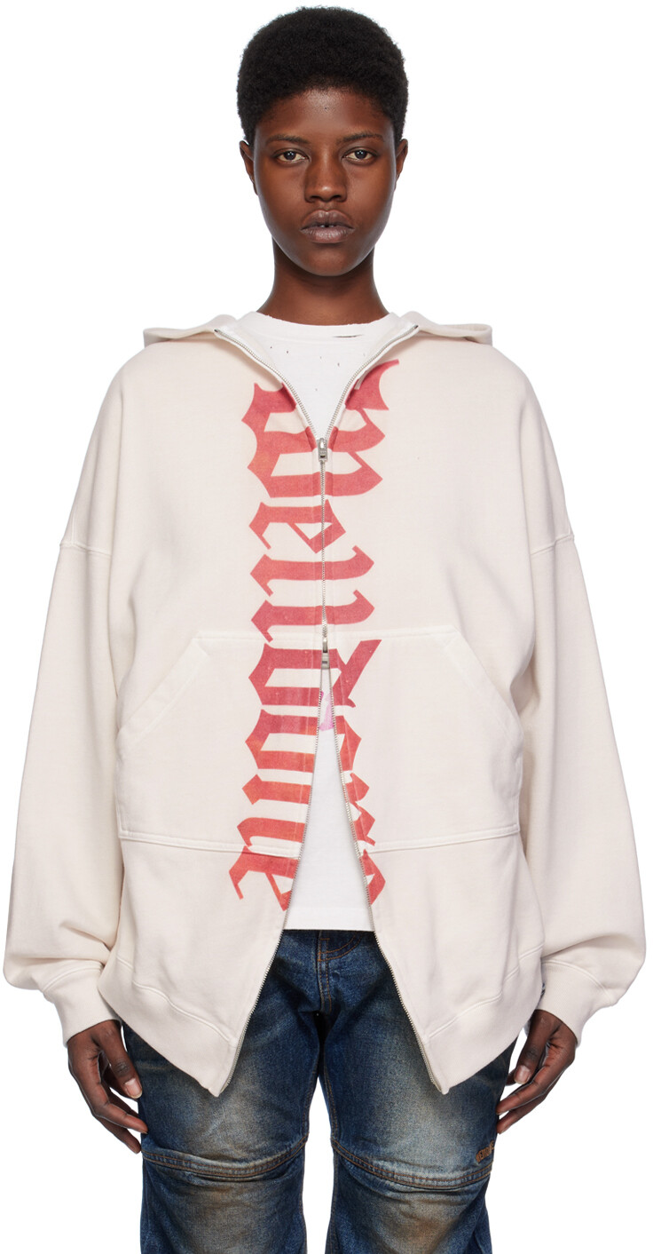 Белый худи с принтом We11Done
Белый худи с принтом We11Done