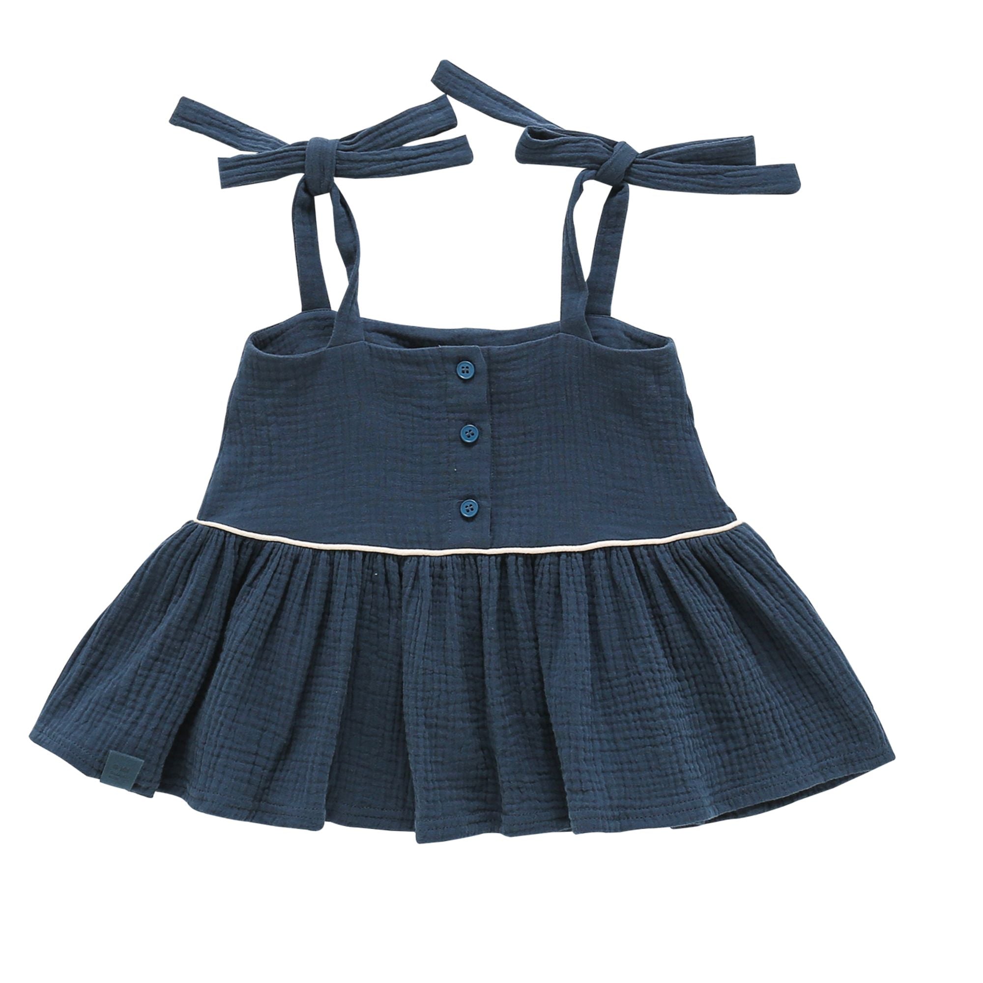 Топ с баской Omamimini, темно-синий
Топ с баской Omamimini, темно-синий