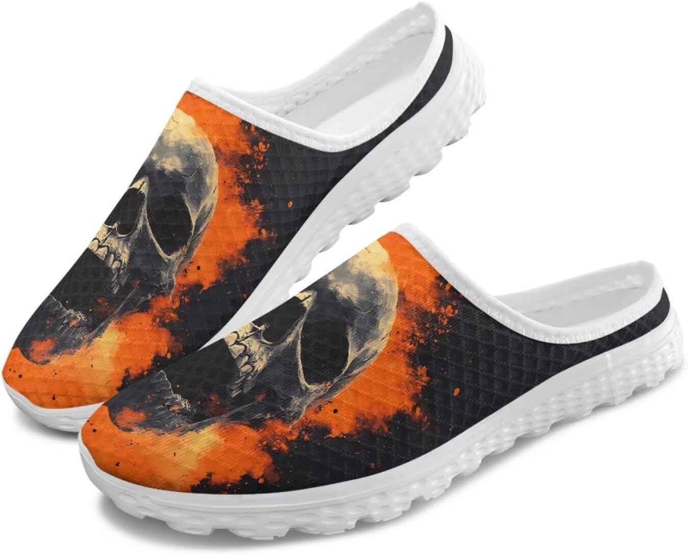 Мужские сабо из сетки без задника с принтом - дышащие, легкие, противоскользящие, легко надеваются и снимаются, для прогулок и офиса Ocwfudsx, Flame Skull
Мужские сабо из сетки без задника с принтом - дышащие, легкие, противоскользящие, легко надеваются и снимаются, для прогулок и офиса Ocwfudsx, Flame Skull