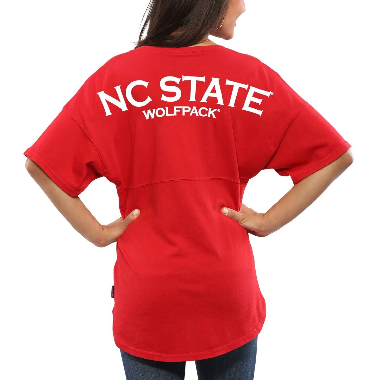 Женская красная футболка оверсайз из джерси NC State Wolfpack Spirit, Красный, Женская красная футболка оверсайз из джерси NC State Wolfpack Spirit
Женская красная футболка оверсайз из джерси NC State Wolfpack Spirit, Красный, Женская красная футболка оверсайз из джерси NC State Wolfpack Spirit