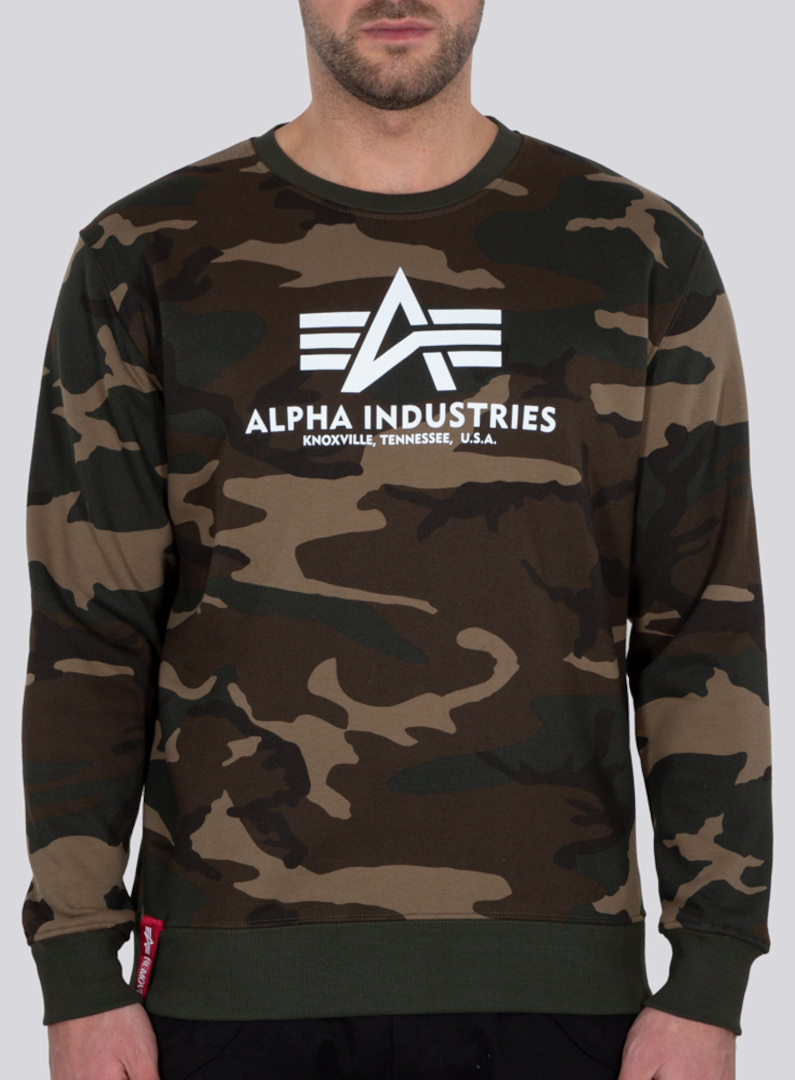 Толстовка Alpha Industries Basic Camo Sweatshirt, камуфляж 
Толстовка Alpha Industries Basic Camo Sweatshirt, камуфляж