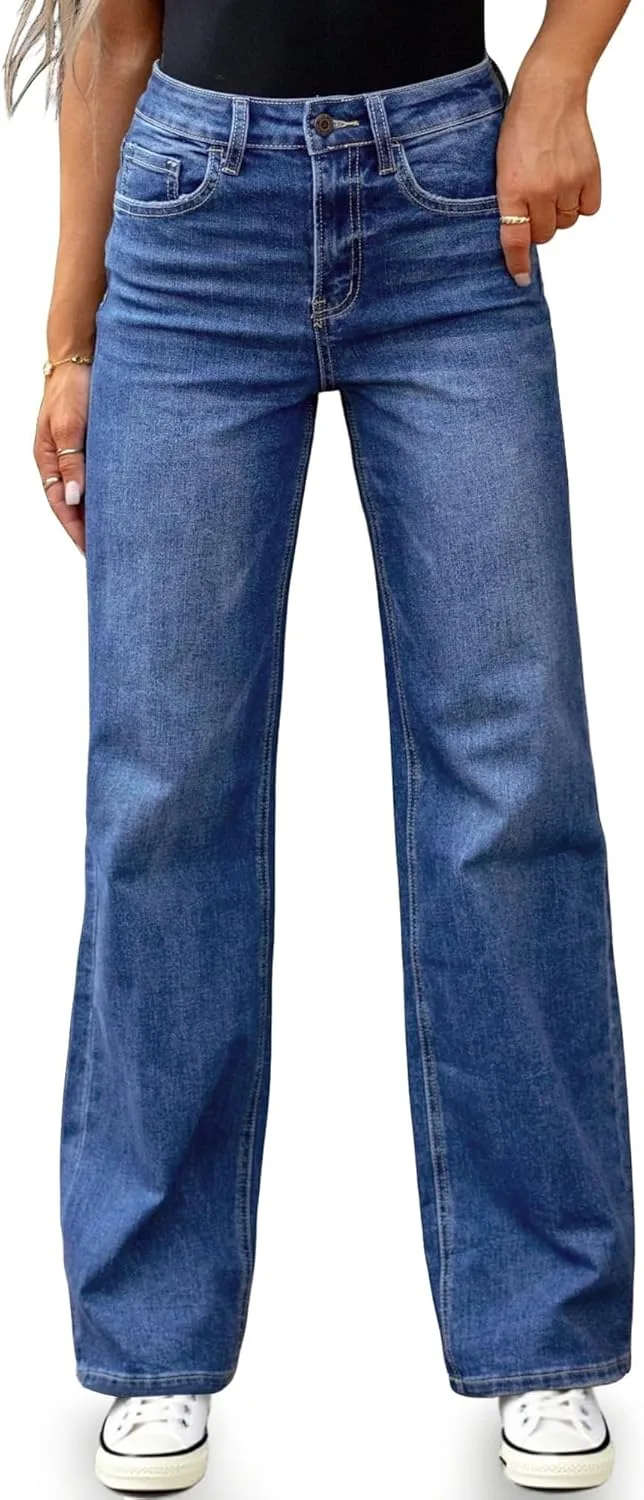 Женские джинсы с высокой талией и прямыми штанинами BMSTAY
Женские джинсы с высокой талией и прямыми штанинами BMSTAY