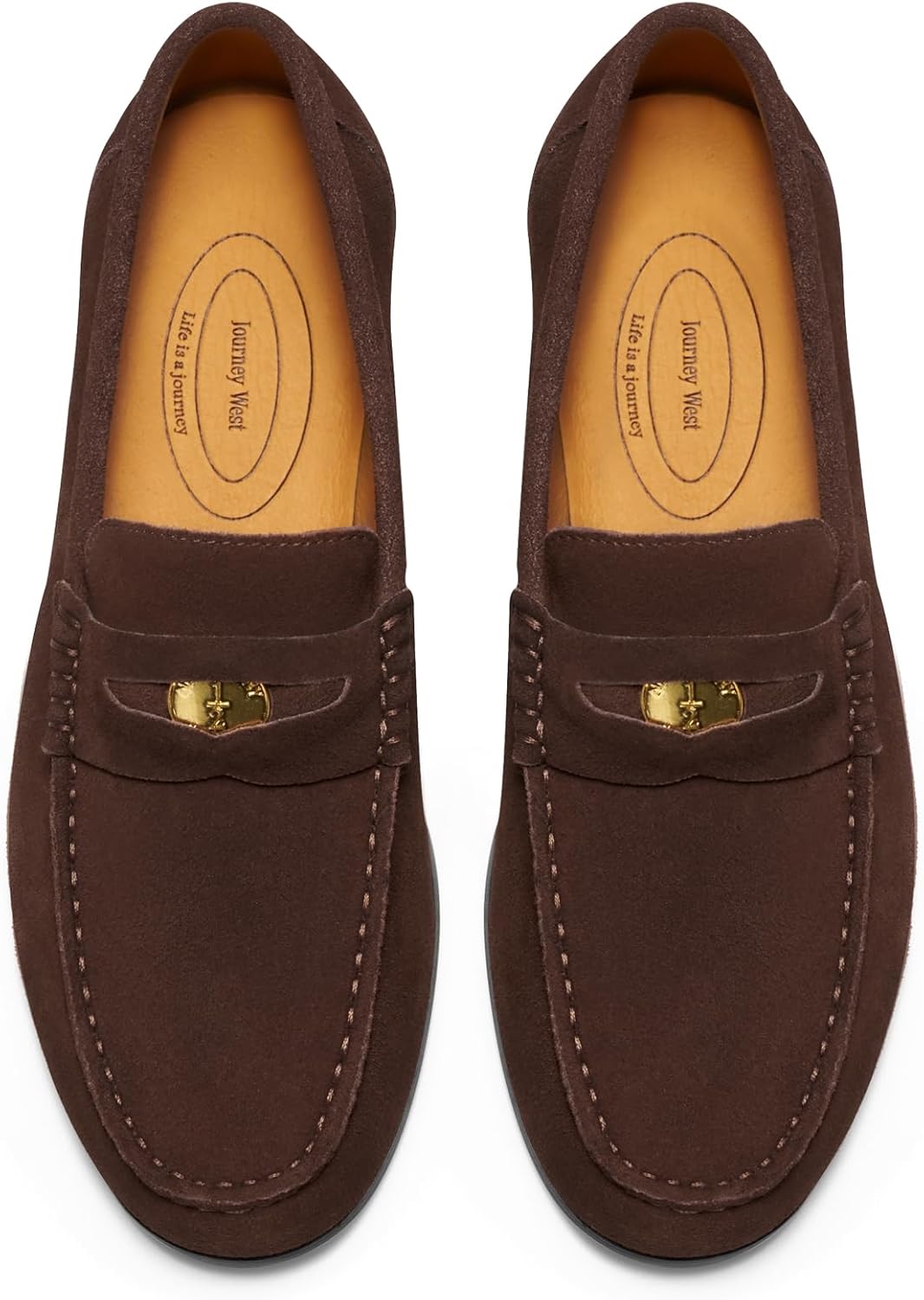 Мужские замшевые повседневные лоферы Journey West Ivy Style с мягкой подошвой, Newpennyloafers-coffee
Мужские замшевые повседневные лоферы Journey West Ivy Style с мягкой подошвой, Newpennyloafers-coffee