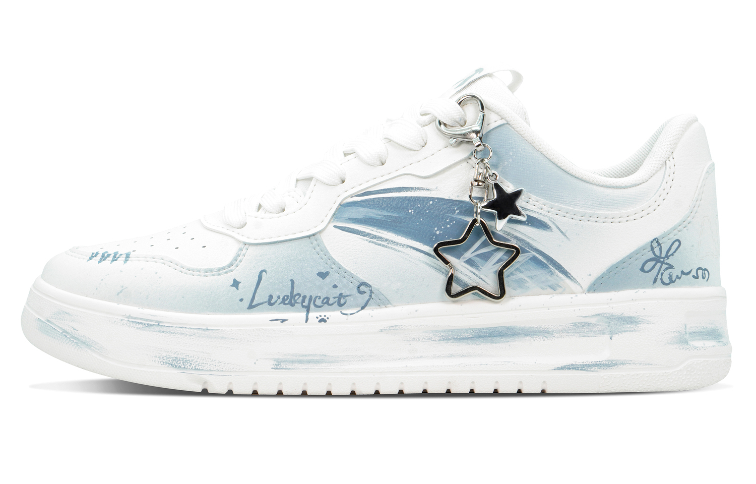 ANTA Relaxed Slip Resistant Shock Absorbers Low top Skateboard Shoes Men's White Blue
ANTA Relaxed Slip Resistant Shock Absorbers Low top Skateboard Shoes Men's White Blue