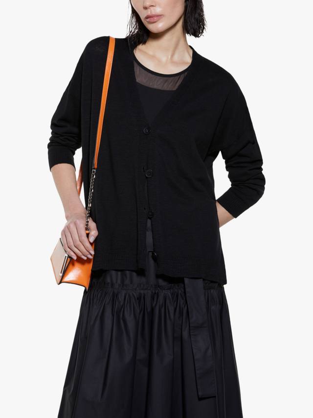 Кардиган из льняной смеси с V-образным вырезом и пуговицами SISLEY
Кардиган из льняной смеси с V-образным вырезом и пуговицами SISLEY