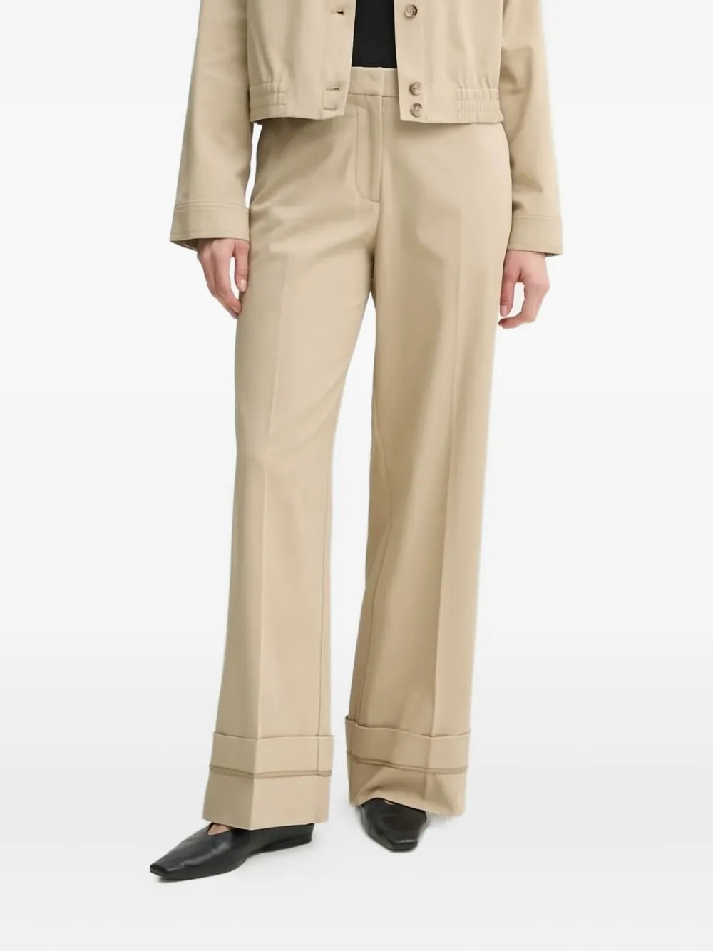 Брюки с манжетами и широкими штанинами SAMSOE SAMSOE, нейтральный
Брюки с манжетами и широкими штанинами SAMSOE SAMSOE, нейтральный