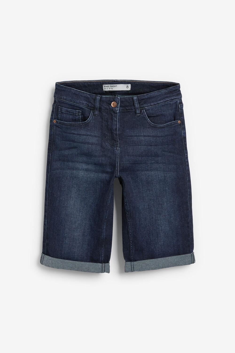 Джинсовые шорты длиной до колена Next, синий
Джинсовые шорты длиной до колена Next, синий