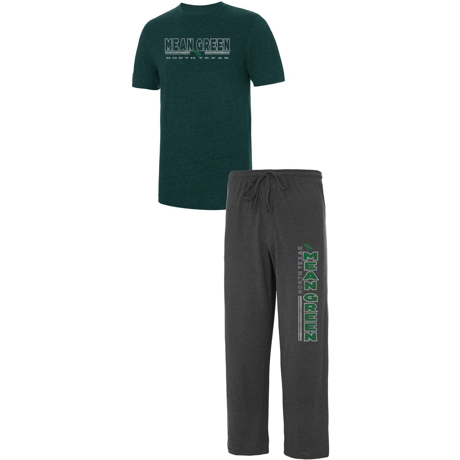 Мужская футболка Concepts Sport с принтом древесного угля/Kelly Green North Texas Mean Green Meter, футболка и брюки для сна
Мужская футболка Concepts Sport с принтом древесного угля/Kelly Green North Texas Mean Green Meter, футболка и брюки для сна