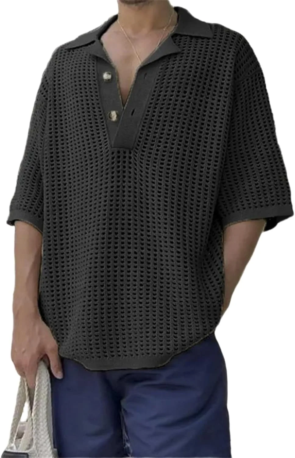 Свитер Knit для мужчин Oversized Henley Casual Thatrich
Свитер Knit для мужчин Oversized Henley Casual Thatrich