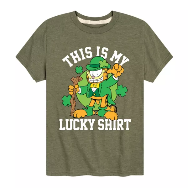 Футболка с принтом «Гарфилд, это моя счастливая футболка» для мальчиков 8-20 лет Nickelodeon, зеленый
Футболка с принтом «Гарфилд, это моя счастливая футболка» для мальчиков 8-20 лет Nickelodeon, зеленый