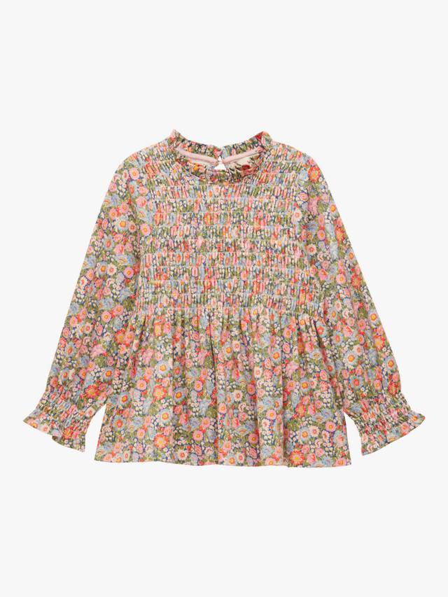 Детский топ из хлопка с присборенной отделкой и цветочным принтом Joules, Multi
Детский топ из хлопка с присборенной отделкой и цветочным принтом Joules, Multi