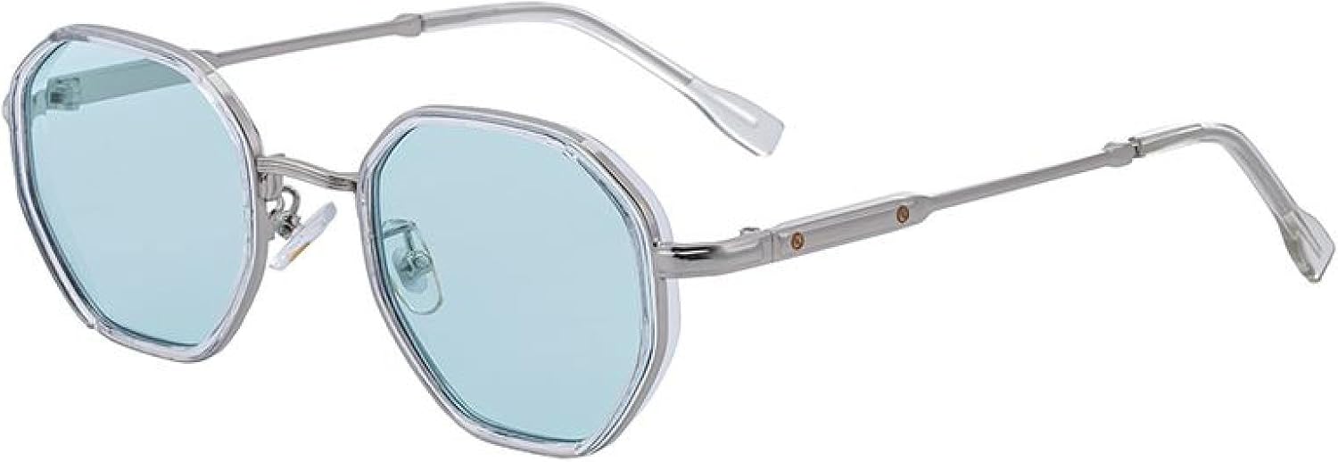 Классические маленькие восьмиугольные солнцезащитные очки для женщин, роскошная винтажная металлическая оправа, многоугольные модные очки для вождения с защитой от УФ-излучения UV400 TVTBBVV, C6silvergreen
Классические маленькие восьмиугольные солнцезащитные очки для женщин, роскошная винтажная металлическая оправа, многоугольные модные очки для вождения с защитой от УФ-излучения UV400 TVTBBVV, C6silvergreen