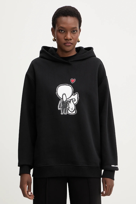 Хлопковая толстовка ikon Karl Lagerfeld, черный
Хлопковая толстовка ikon Karl Lagerfeld, черный