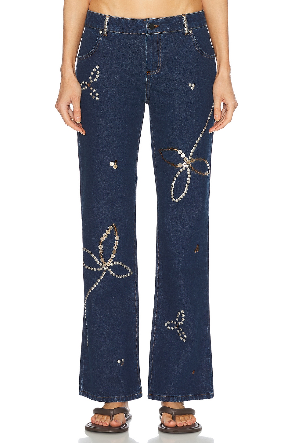 Джинсы с низкой посадкой и прямыми штанинами Siedres, Navy
Джинсы с низкой посадкой и прямыми штанинами Siedres, Navy