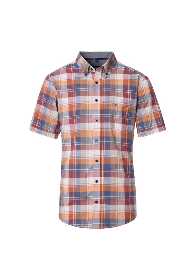 Повседневная рубашка с коротким рукавом в клетку свободного покроя Casamoda, коричневый
Повседневная рубашка с коротким рукавом в клетку свободного покроя Casamoda, коричневый