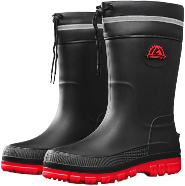 Водонепроницаемые мужские резиновые сапоги HoaloX - прочные противоскользящие ботинки для рыбалки, кухни, мытья автомобилей и работы на фабрике, красный
Водонепроницаемые мужские резиновые сапоги HoaloX - прочные противоскользящие ботинки для рыбалки, кухни, мытья автомобилей и работы на фабрике, красный