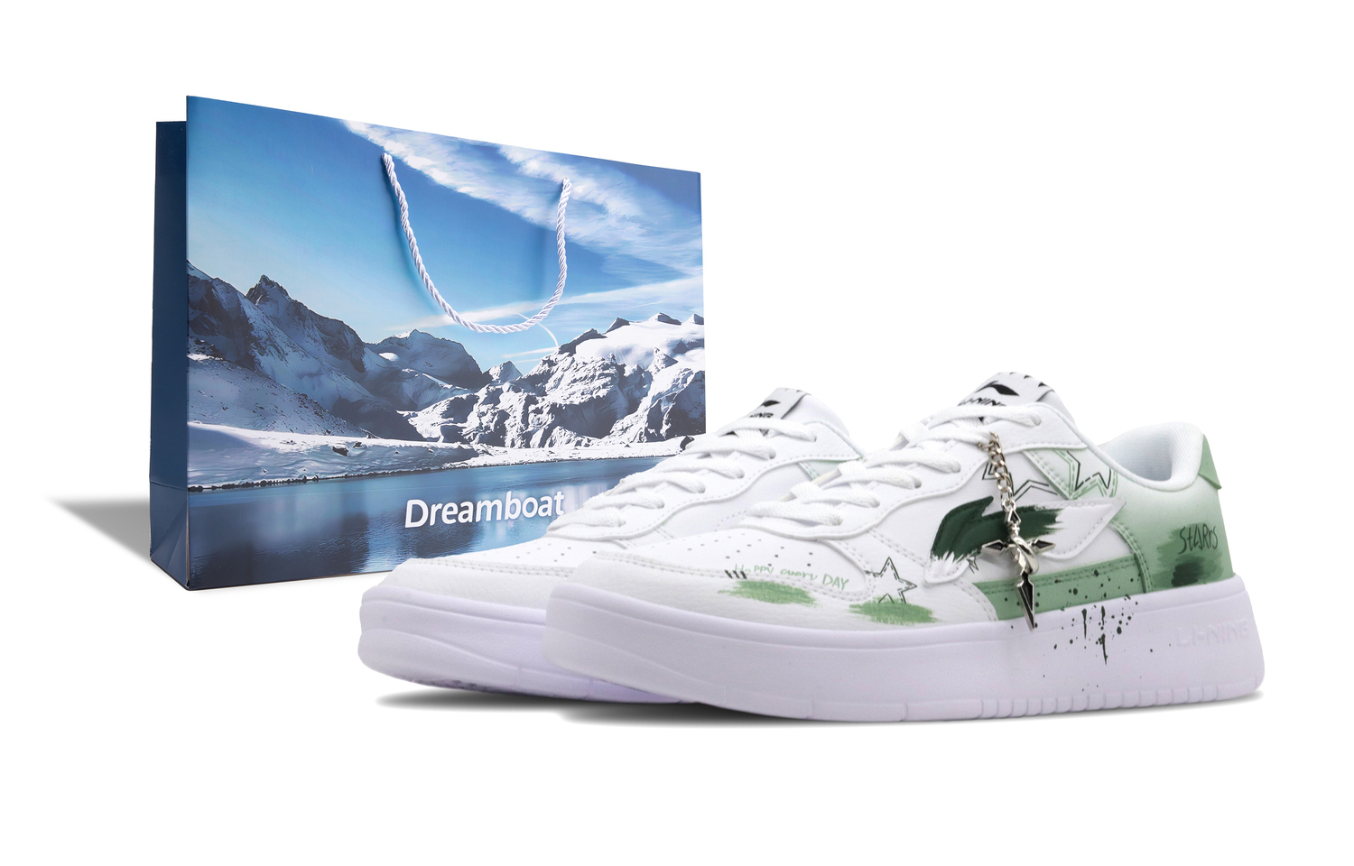 LINING Лининг Понтон Боутс амортизирующие баланс легкие низкие скейтерские кроссовки унисекс бело-зеленые, подарочная сумка, цвет White Green, Shopping Bag
LINING Лининг Понтон Боутс амортизирующие баланс легкие низкие скейтерские кроссовки унисекс бело-зеленые, подарочная сумка, цвет White Green, Shopping Bag