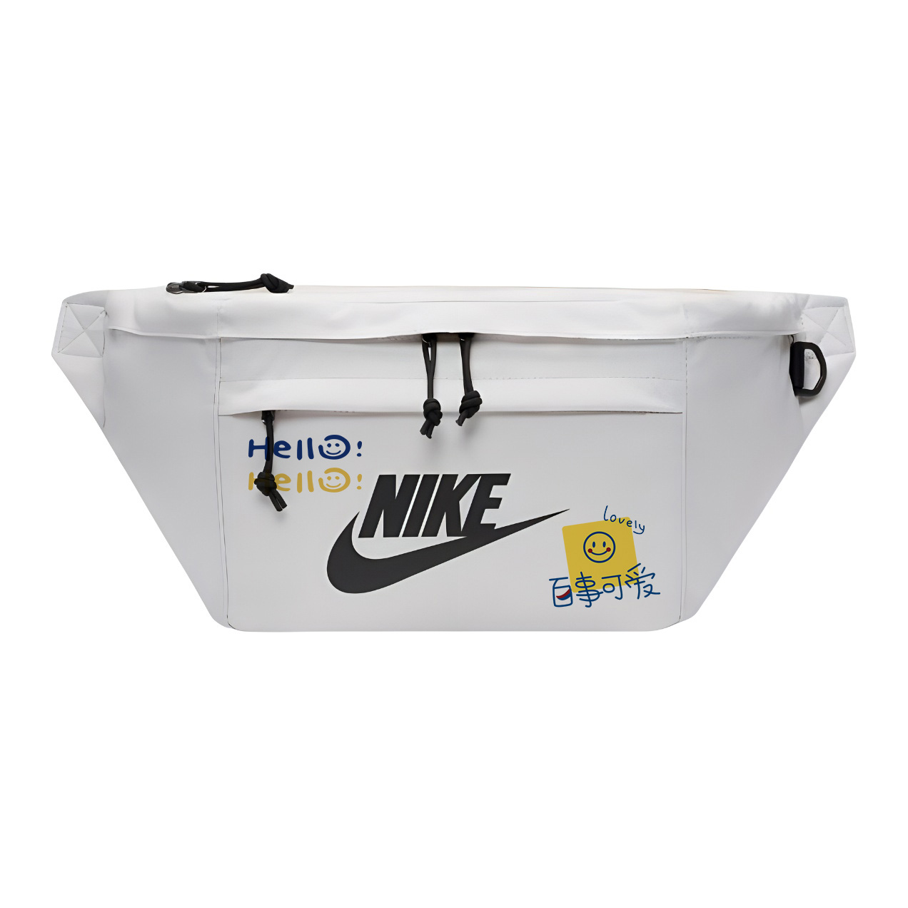 Nike Одноплечевая набедренная сумка через плечо унисекс белая, Smiley Face
Nike Одноплечевая набедренная сумка через плечо унисекс белая, Smiley Face