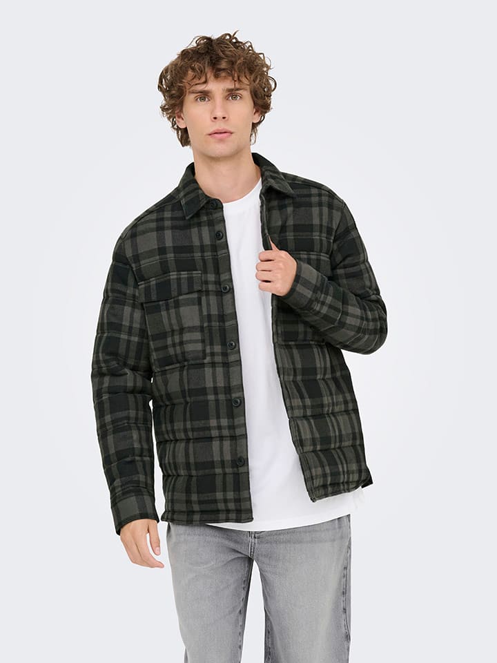 ONLY & SONS Рубашка-куртка "Гудмунд" серо-черного цвета
ONLY & SONS Рубашка-куртка "Гудмунд" серо-черного цвета