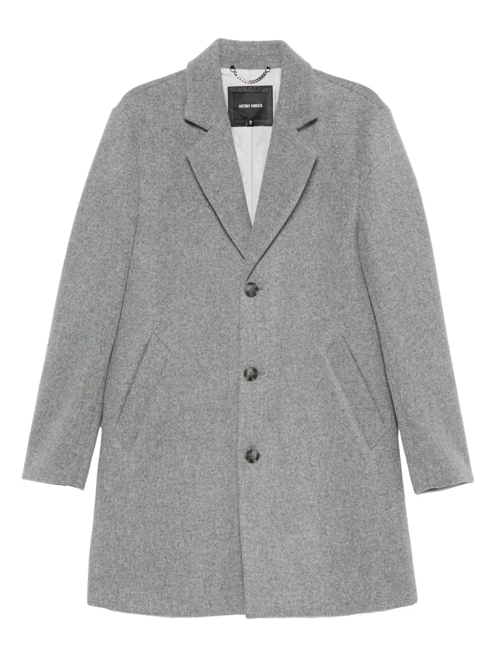 Однобортное пальто Antony Morato, серый
Однобортное пальто Antony Morato, серый