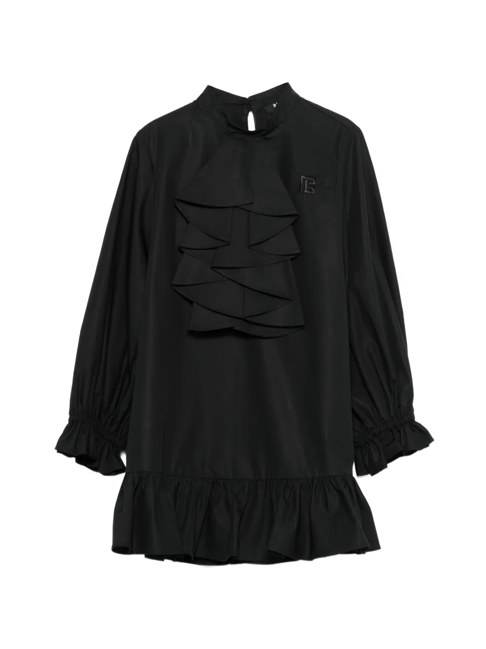 Платье с вышитым логотипом Balmain Kids, черный
Платье с вышитым логотипом Balmain Kids, черный