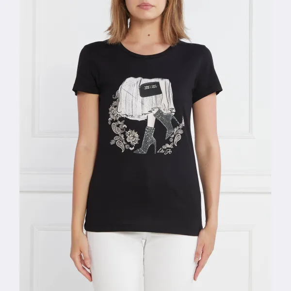 Футболка стандартного кроя Liu Jo, черный
Футболка стандартного кроя Liu Jo, черный