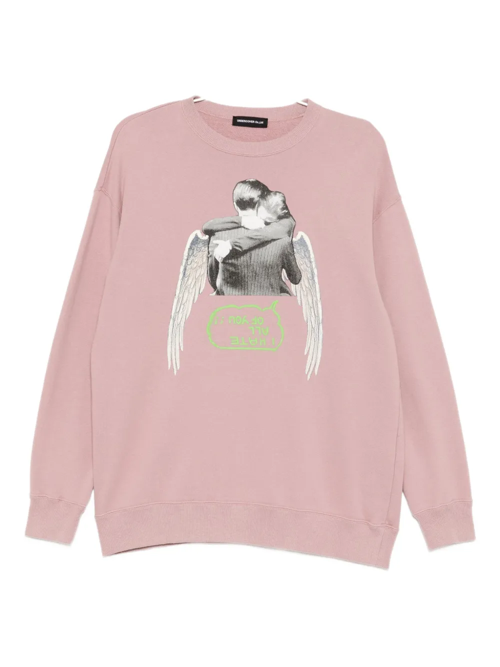 Свитер с графическим принтом Undercover, фиолетовый
Свитер с графическим принтом Undercover, фиолетовый