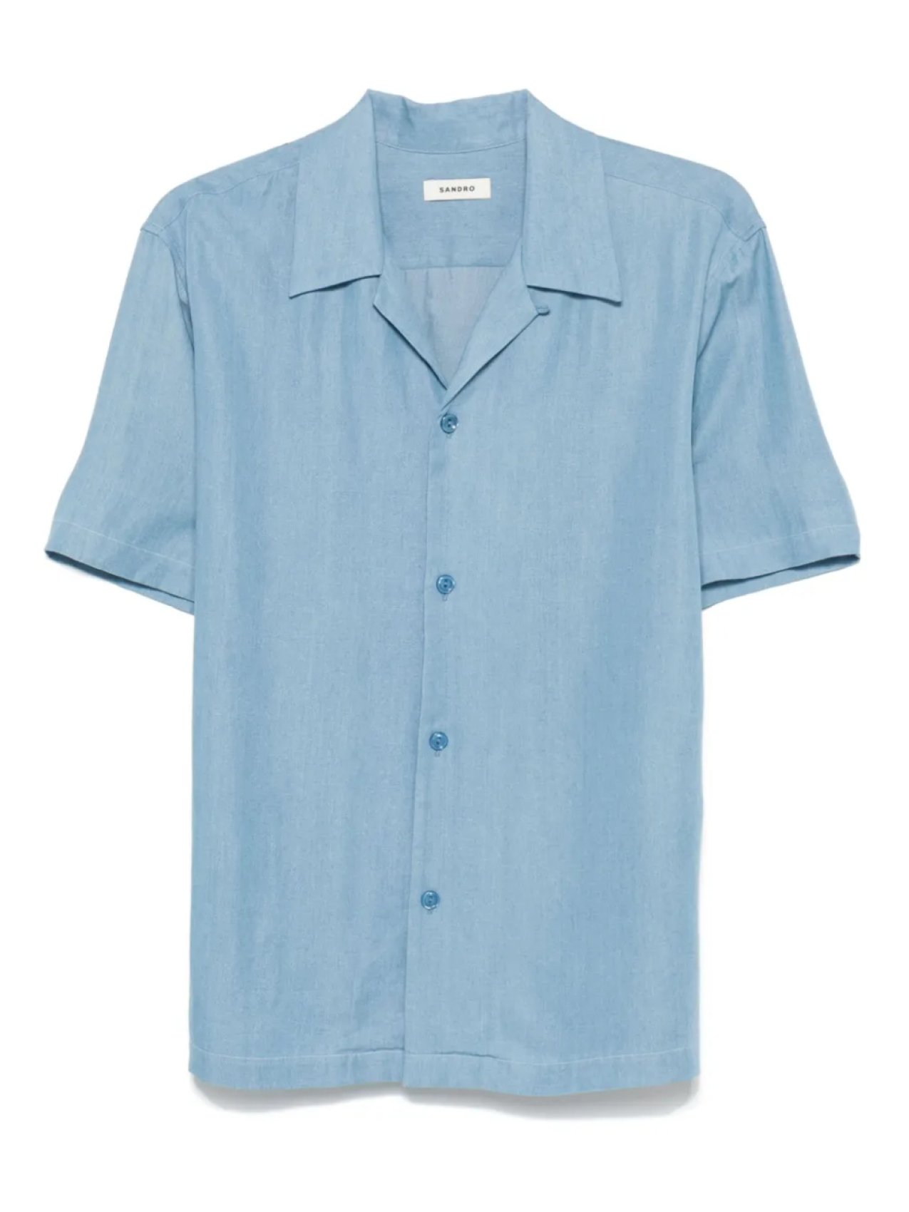 Рубашка из ткани шамбре SANDRO, синий
Рубашка из ткани шамбре SANDRO, синий