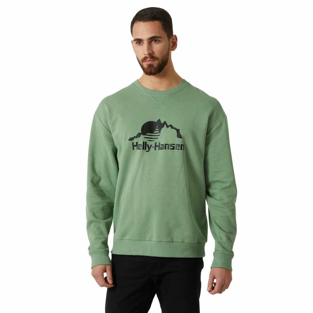 Толстовка Helly Hansen Yu Crew 2.0, зеленый 
Толстовка Helly Hansen Yu Crew 2.0, зеленый