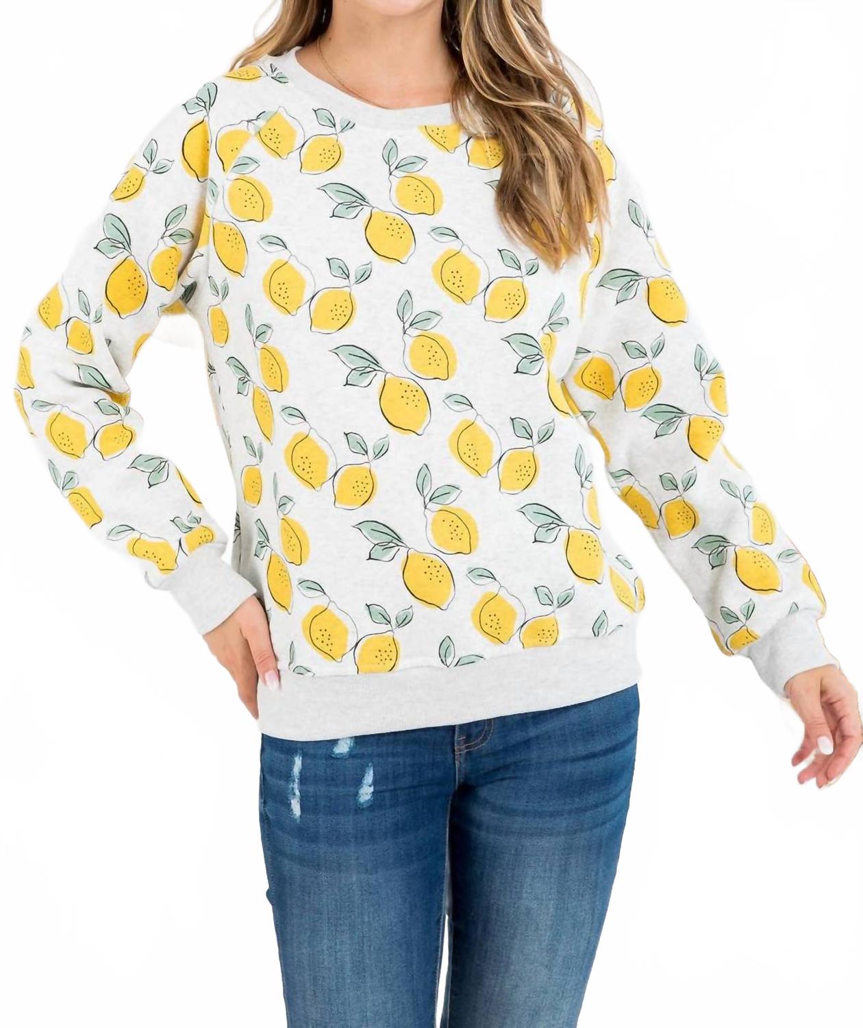 Толстовка с круглым вырезом и длинными рукавами с лимонным принтом La Soul, Lemon Print
Толстовка с круглым вырезом и длинными рукавами с лимонным принтом La Soul, Lemon Print