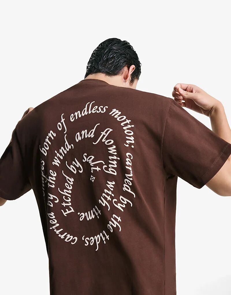 Футболка Bershka с коротким рукавом и принтом коричневого цвета
Футболка Bershka с коротким рукавом и принтом коричневого цвета