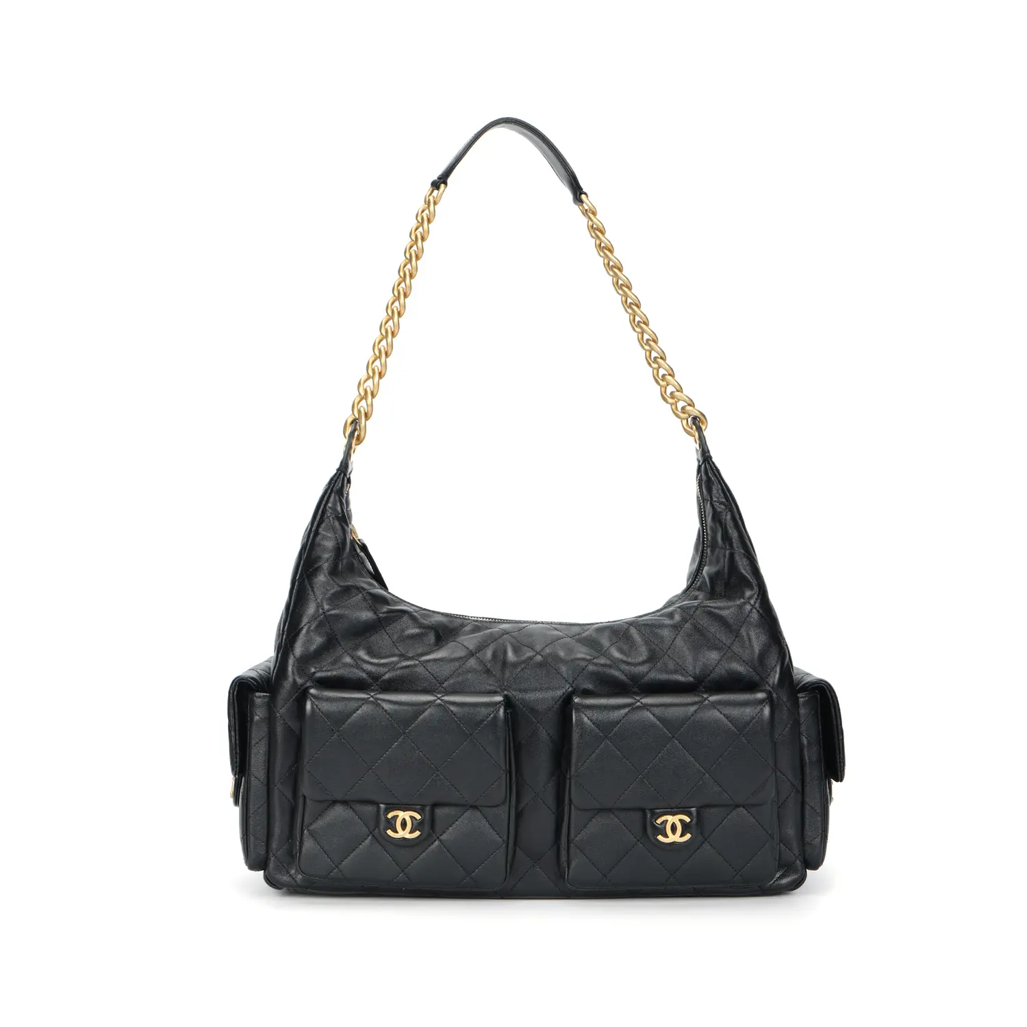 CHANEL Блестящая кожаная сумка хиппи Мотоциклетная сумка Женская черная объемная наплечная сумка
CHANEL Блестящая кожаная сумка хиппи Мотоциклетная сумка Женская черная объемная наплечная сумка