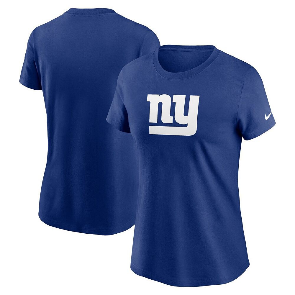 Женская футболка с логотипом Nike Royal New York Giants Primary, цвет Gia Blue 
Женская футболка с логотипом Nike Royal New York Giants Primary, цвет Gia Blue