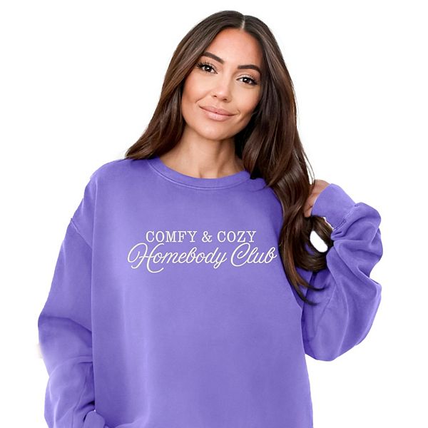 Вышитый свитшот с принтом homebody club для женщин, окрашенный в готовом виде Simply Sage Market, Violet
Вышитый свитшот с принтом homebody club для женщин, окрашенный в готовом виде Simply Sage Market, Violet