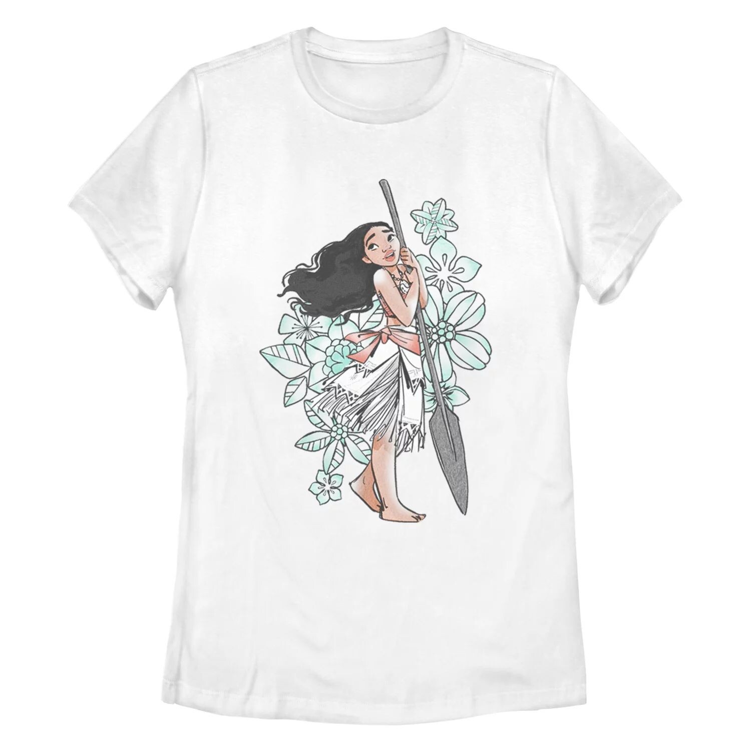 Футболка с круглым вырезом Junior's Disney's Moana с цветочным рисунком и акварельным рисунком Disney
Футболка с круглым вырезом Junior's Disney's Moana с цветочным рисунком и акварельным рисунком Disney
