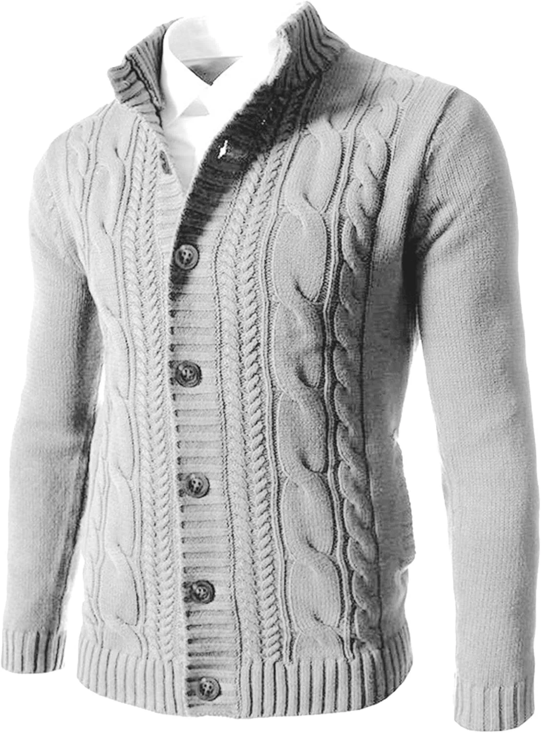 Мужской кардиган с воротником стойкой, длинный рукав, slim fit, на пуговицах Maiyifu-GJ
Мужской кардиган с воротником стойкой, длинный рукав, slim fit, на пуговицах Maiyifu-GJ