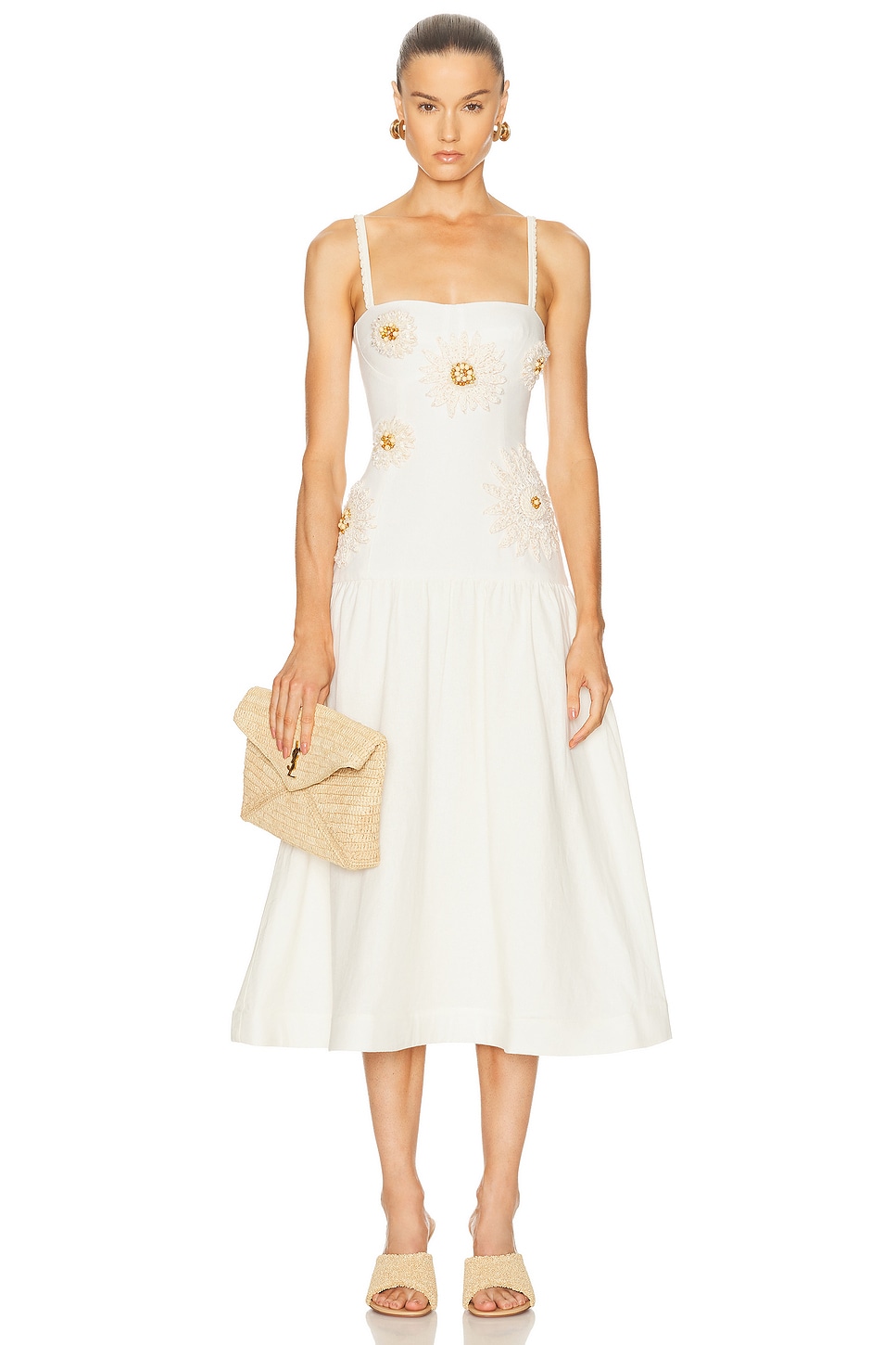 Тропическое льняное платье миди Patbo, Off White
Тропическое льняное платье миди Patbo, Off White