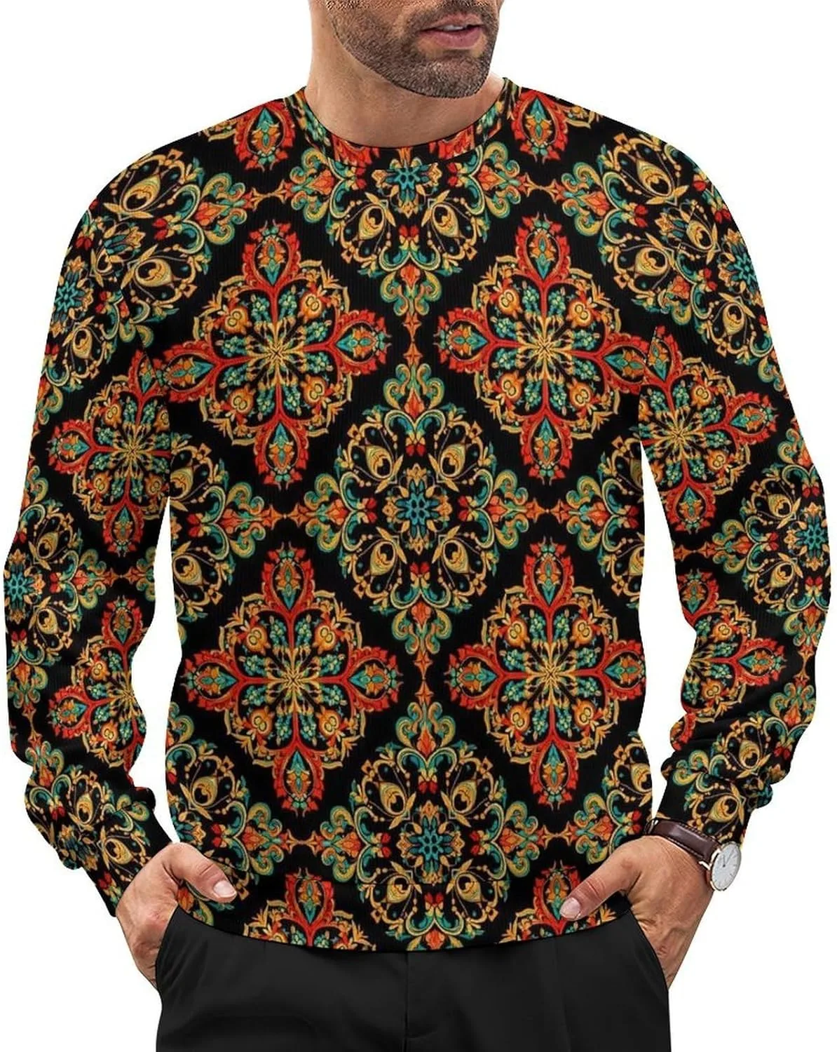 Мужской классический пуловер с длинными рукавами и круглым вырезом Meaudiwes
Мужской классический пуловер с длинными рукавами и круглым вырезом Meaudiwes