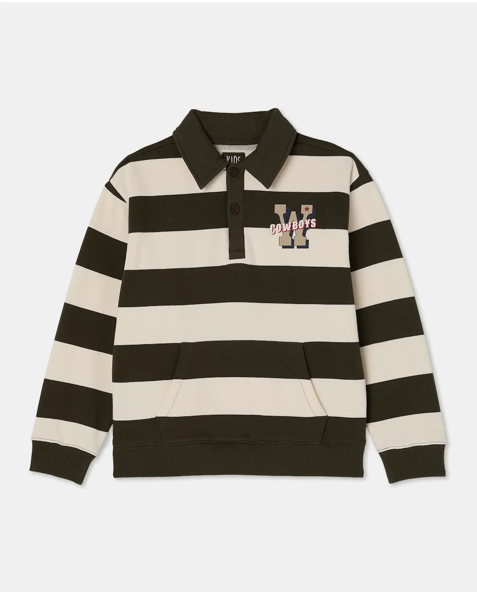 Детская толстовка на молнии в полоску с воротником-поло Kids El Corte Inglés, зеленый
Детская толстовка на молнии в полоску с воротником-поло Kids El Corte Inglés, зеленый