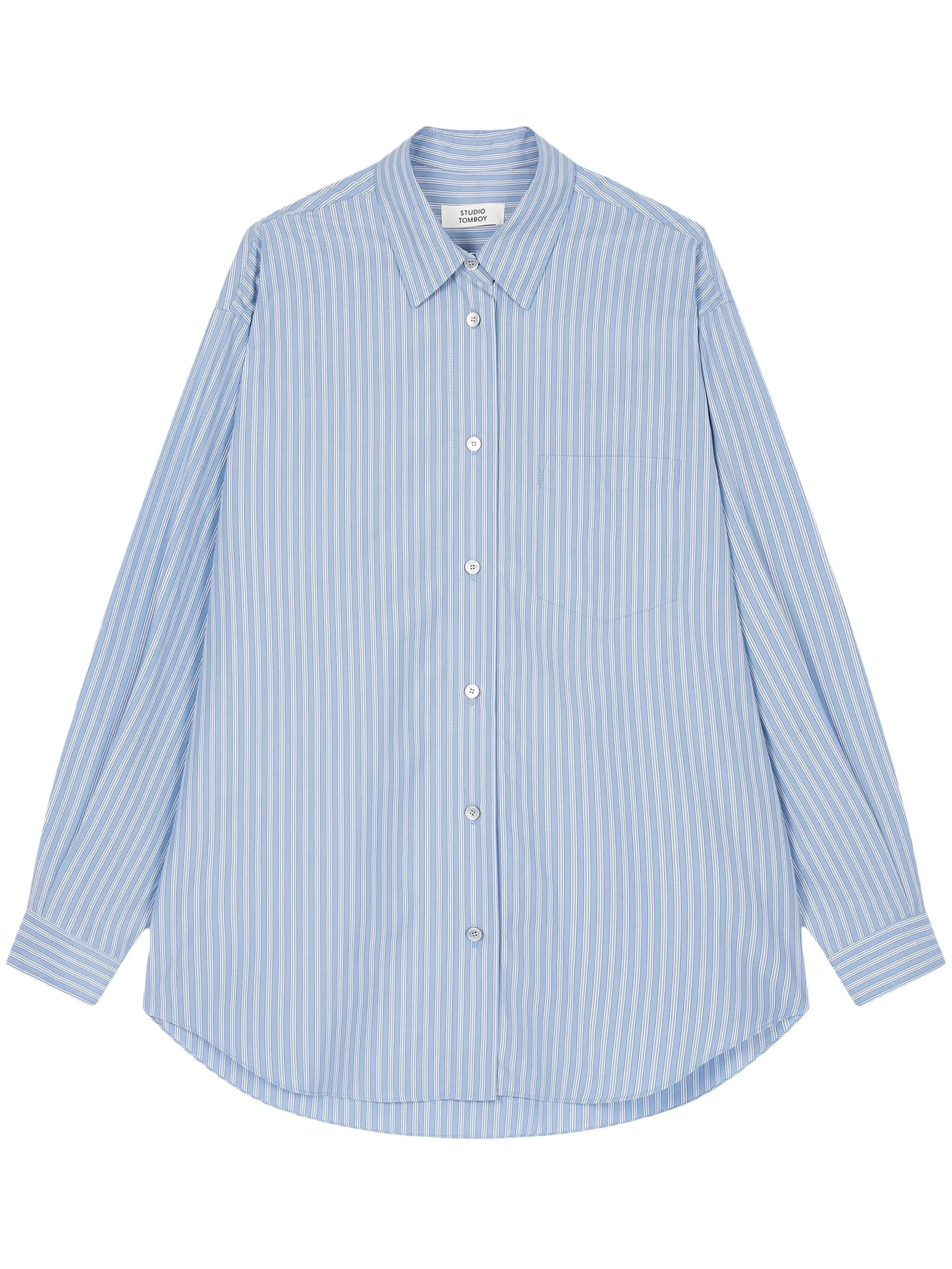 Рубашка в полоску Tomboy, синий
Рубашка в полоску Tomboy, синий