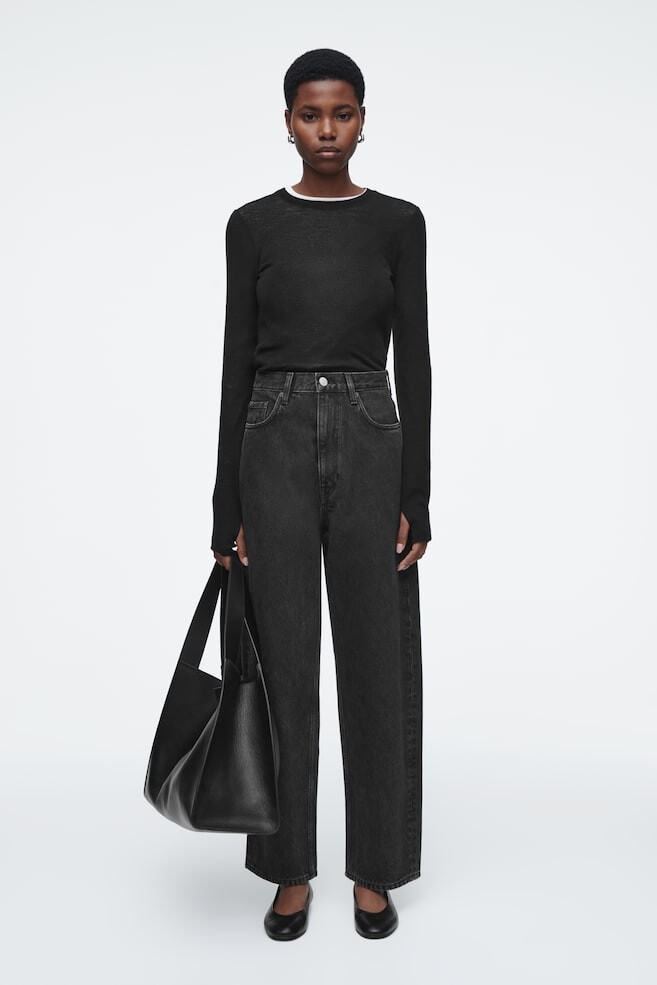 Джинсы Bay с бочкообразными штанинами Cos, черный
Джинсы Bay с бочкообразными штанинами Cos, черный