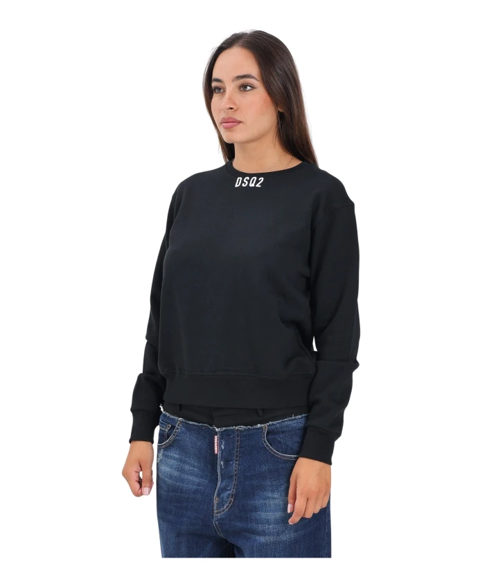 Черный свитер с круглым вырезом для женщин/девушек Dsquared2, черный
Черный свитер с круглым вырезом для женщин/девушек Dsquared2, черный