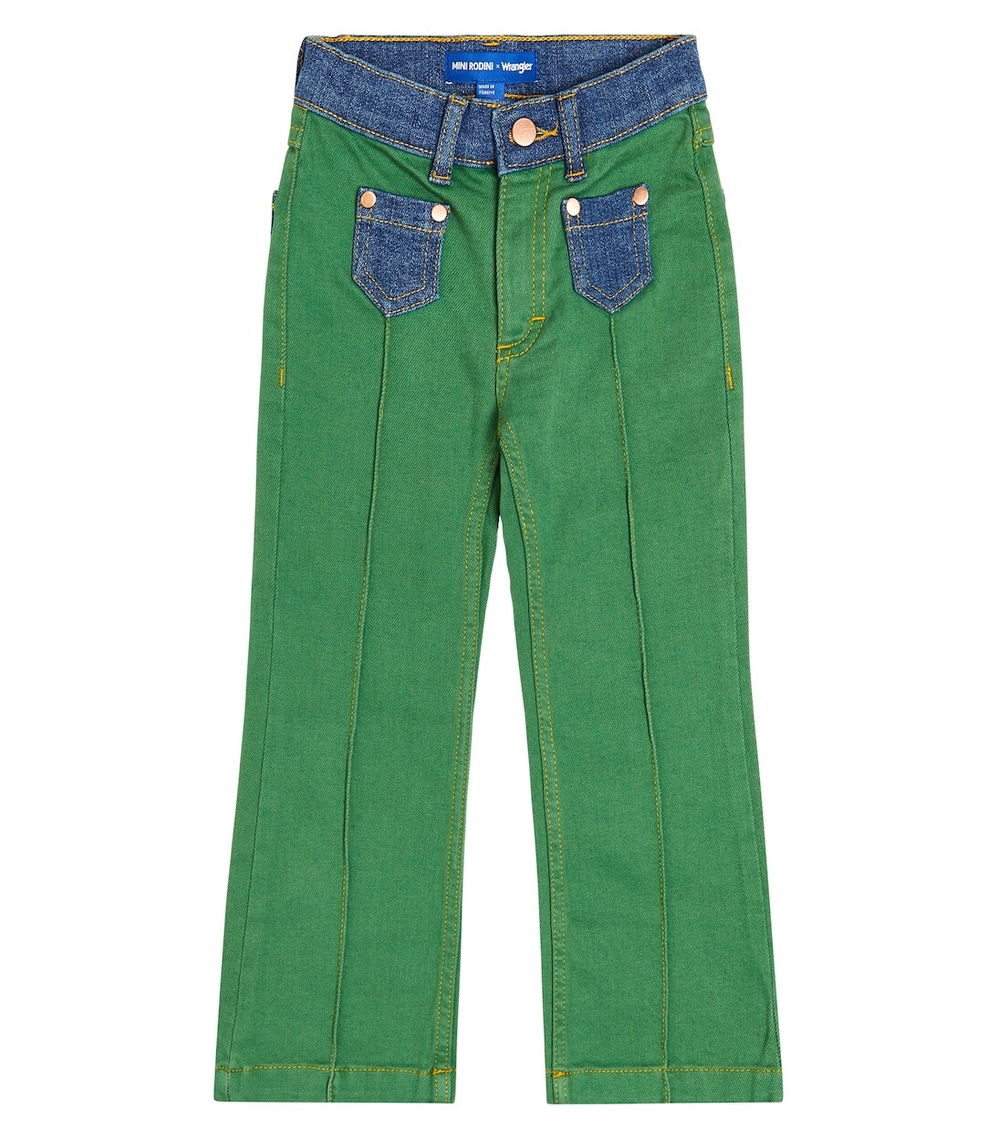 Прямые джинсы wrangler со вставками Mini Rodini, зеленый
Прямые джинсы wrangler со вставками Mini Rodini, зеленый