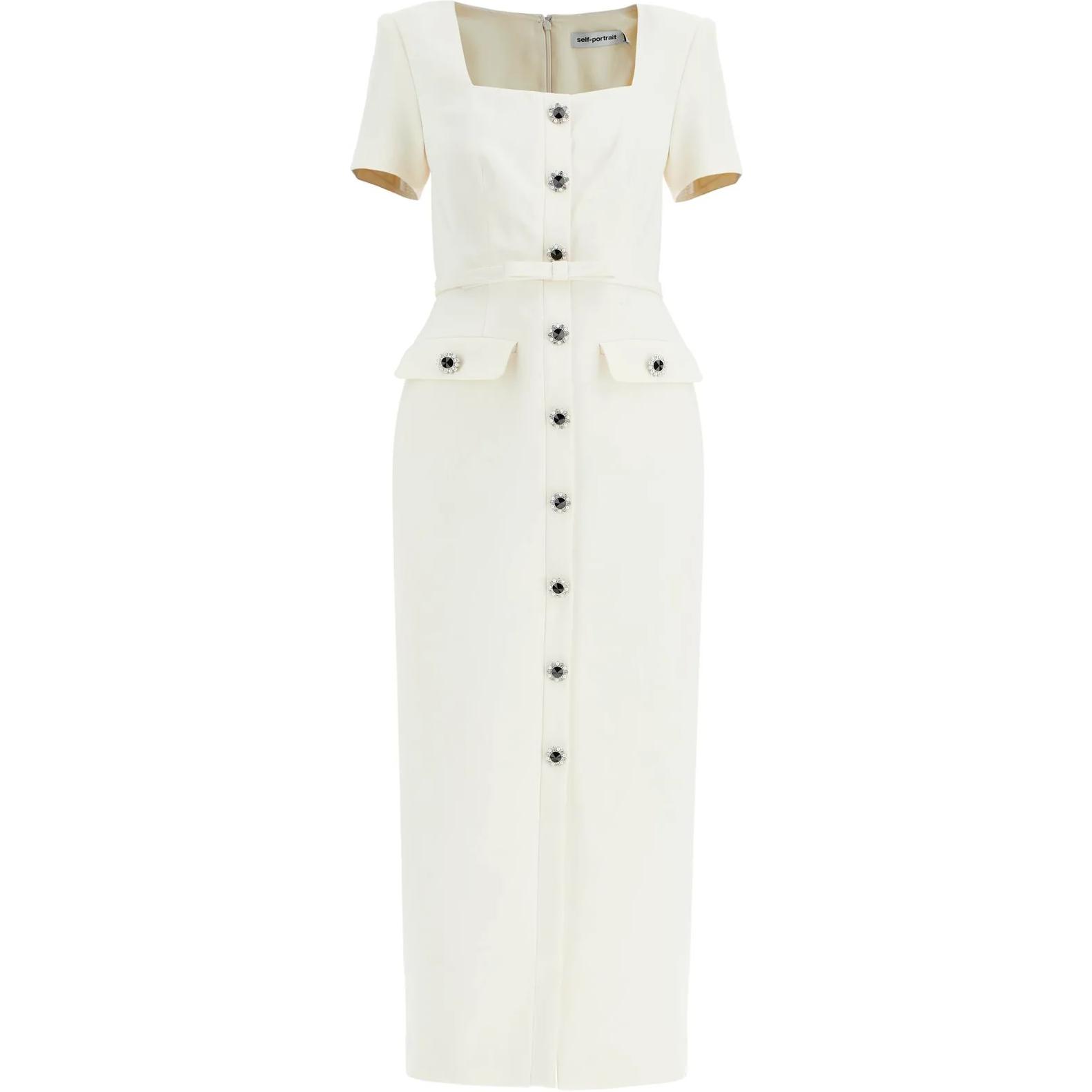 Платье миди Self portrait Crepe Self-portrait, белый
Платье миди Self portrait Crepe Self-portrait, белый