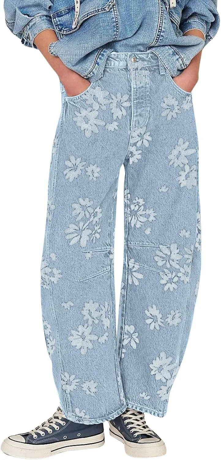 CHARTOU Floral Barrel Jeans Women Y2k
CHARTOU Floral Barrel Jeans Women Y2k