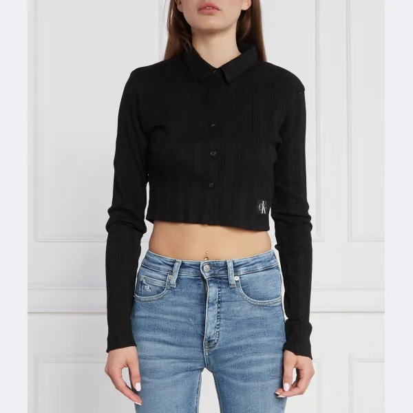 Укороченный кардиган Calvin Klein, черный
Укороченный кардиган Calvin Klein, черный