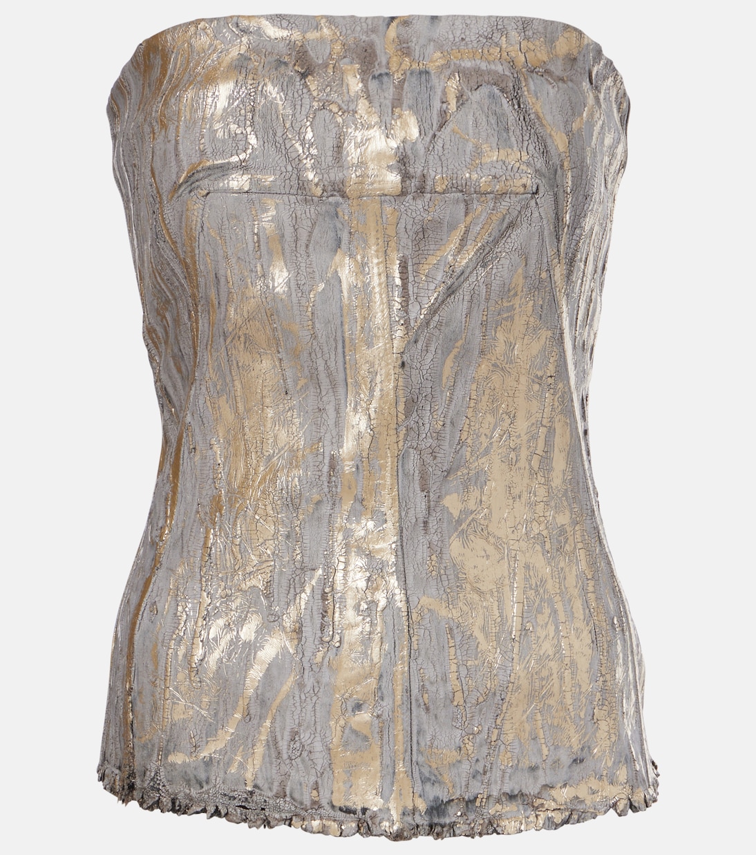 Джинсовое бюстье Rick Owens, золотой 
Джинсовое бюстье Rick Owens, золотой